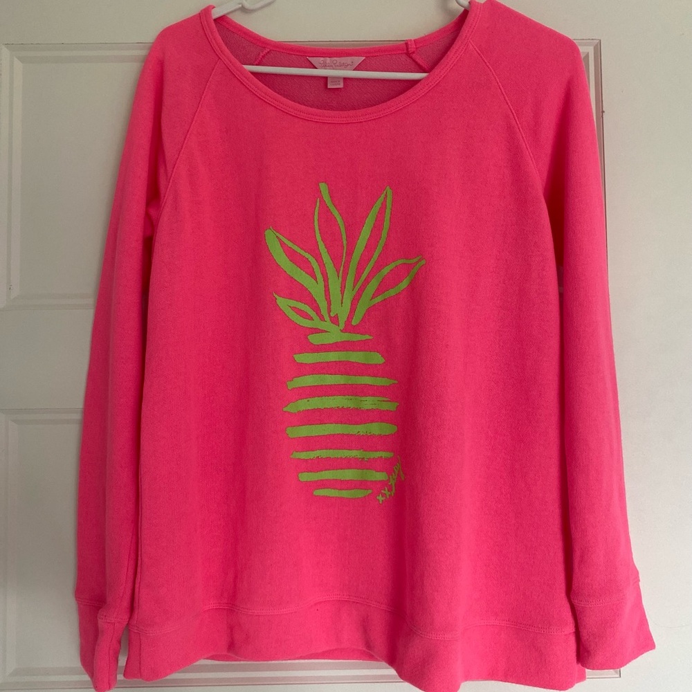 Lilly Pulitzer Pink Pineapple Pullover - image 4